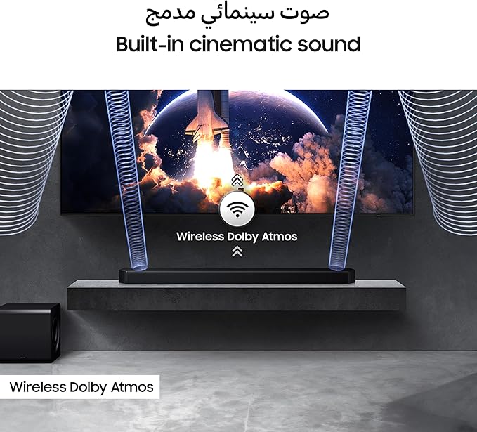 Samsung Q-Series Soundbar Q800F 5.1.2ch (2025 UAE Version) – Wireless Dolby Atmos, Subwoofer, Q-Symphony, SpaceFit Sound Pro, HW-Q800F/ZN