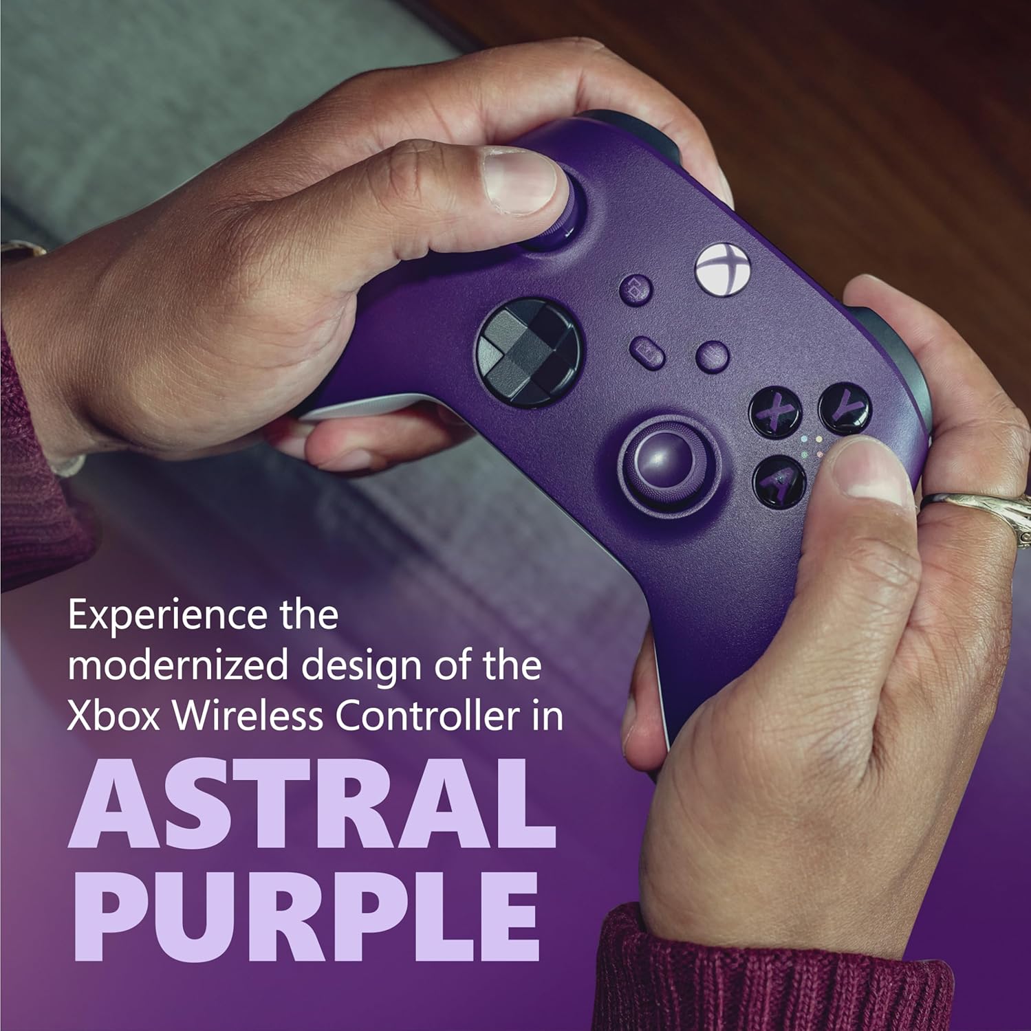 Microsoft Xbox Series Wireless Controller - Astral PurpleGaming Accessories🎮 Multi-Platform Compatibility: Seamlessly connects to Xbox Series X|S, Xbox One, Windows PCs, Android, and iOS devices via Xbox Wireless and Bluetooth technology. 🕹️ Enhanced Co