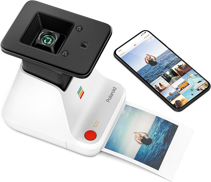 Polaroid Lab digital to analog instant photo printer white black
