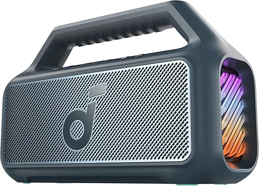 Soundcore Boom 2 by Anker – 80W, Subwoofer, BassUp 2.0, IPX7, Floatable, 24H, RGB, Power Bank