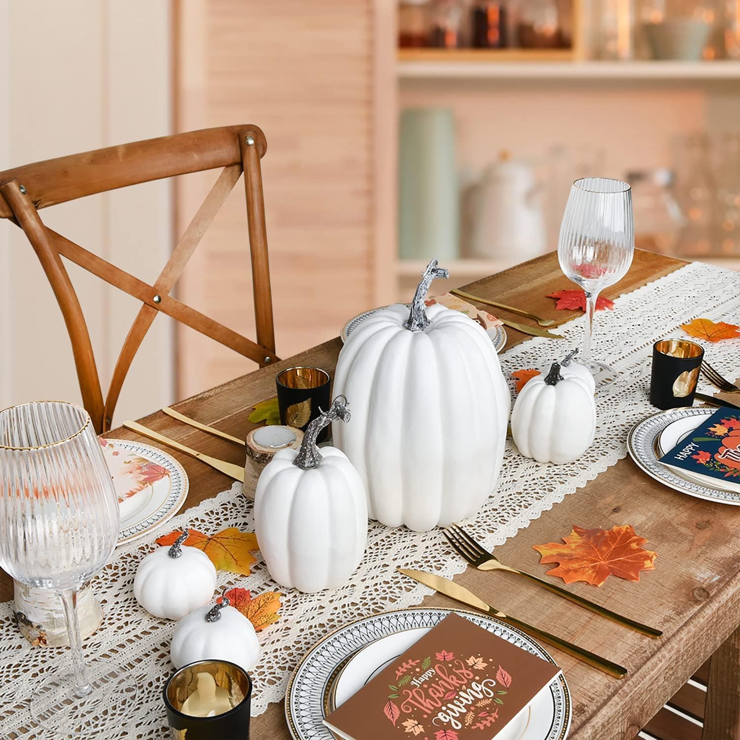 Krauad Fall Pumpkins – Thanksgiving Centerpiece Arrangement