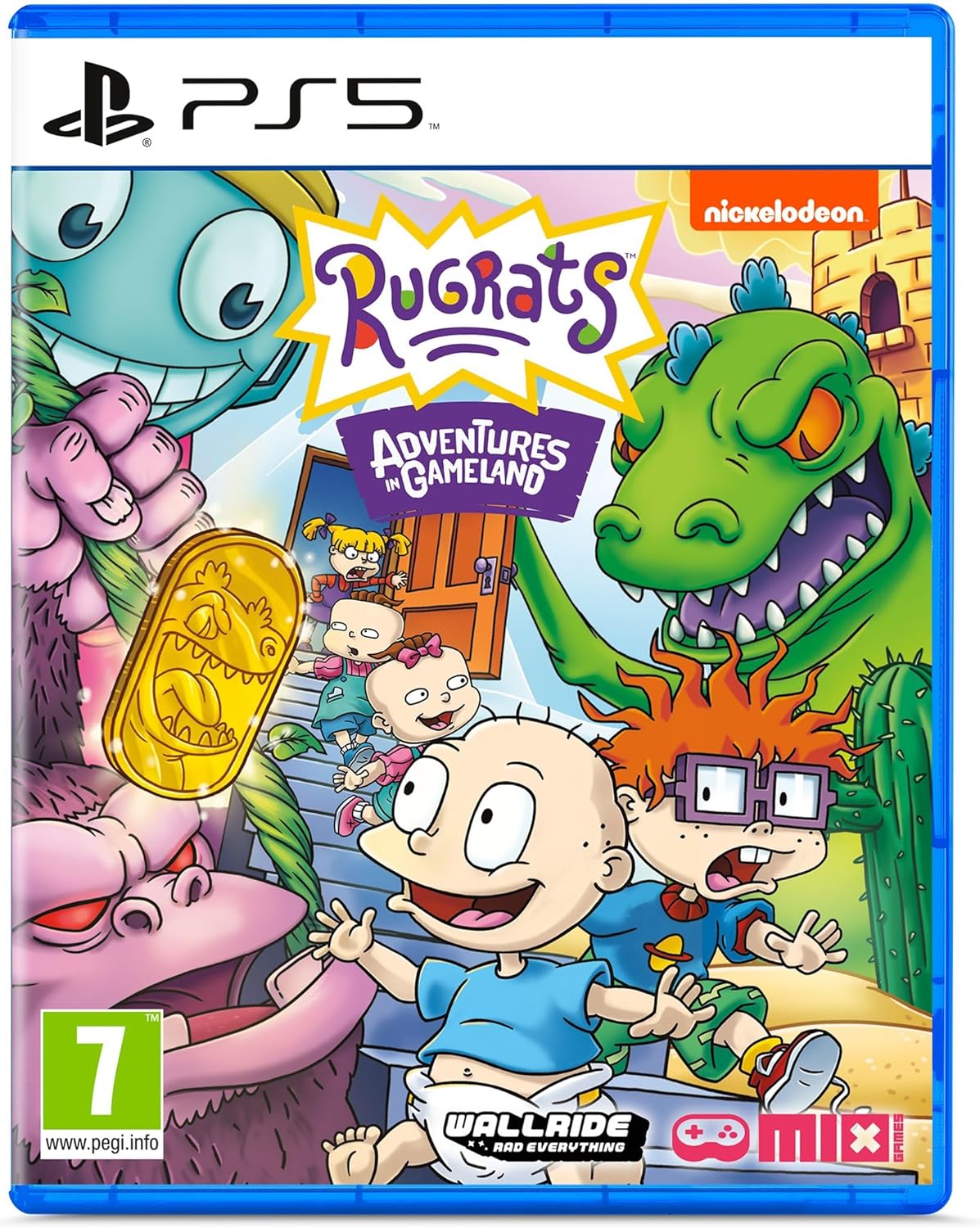 Rugrats Adventures in Gameland - PS5Video GamesEveryone's favorite babies are back in action! When Tommy, Chuckie, Phil and Lil see a commercial for the new Reptar video game, they pretend that they're in a video game of their own. Through the power of im