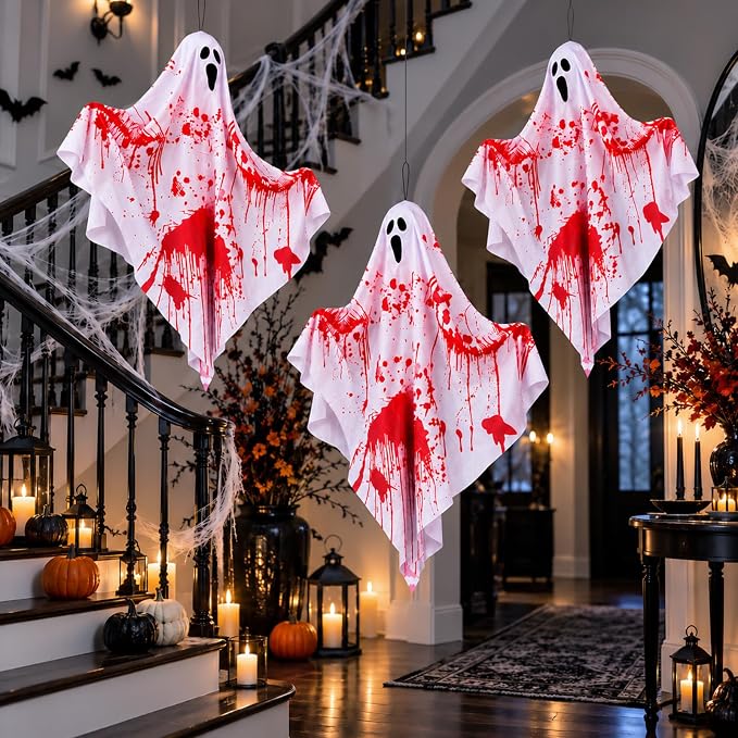 3-Pack Hanging Halloween Decorations for Indoor & Outdoor Use