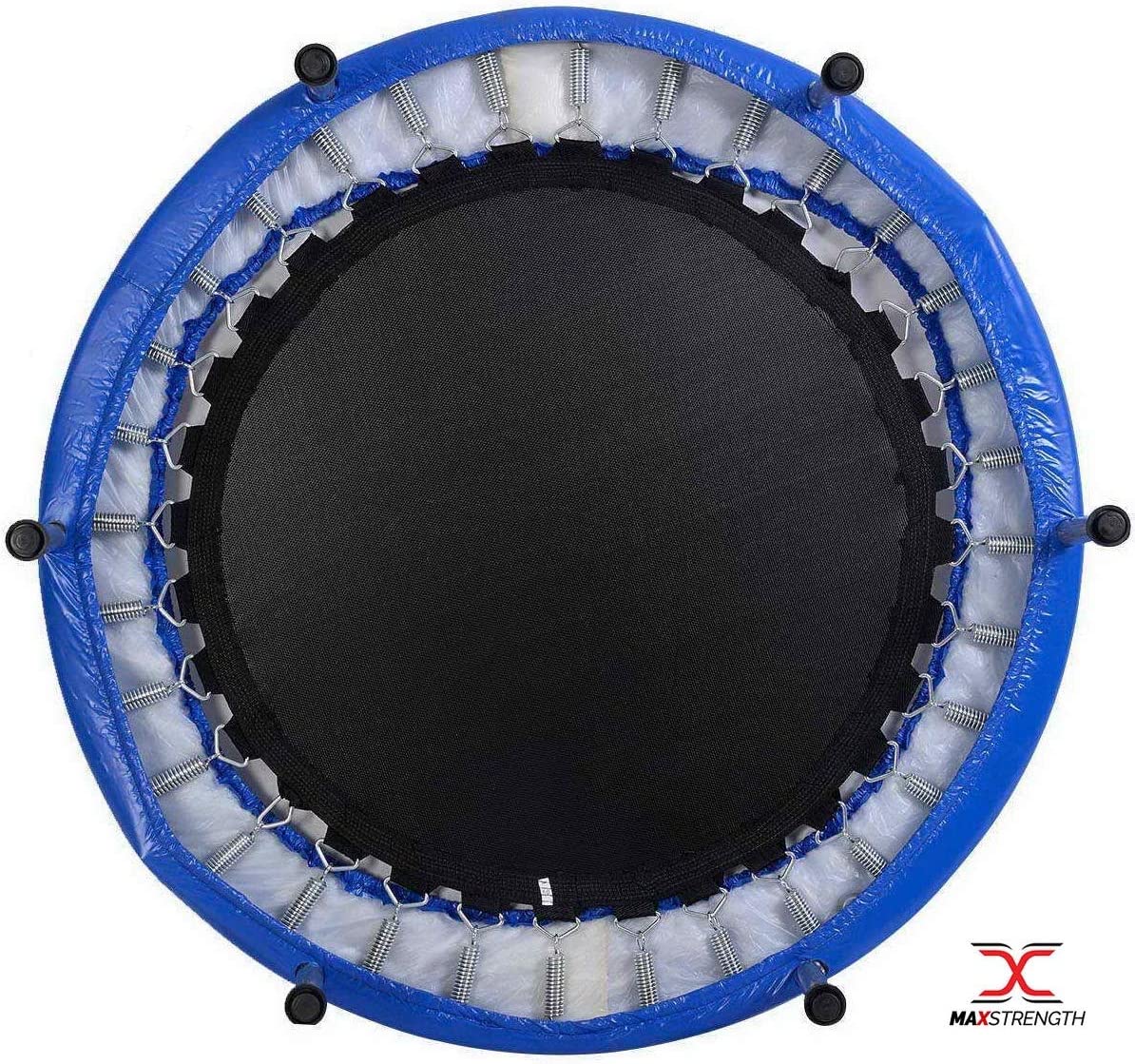Max Strength ®- 40" Mini Trampoline Set Active Kids Children Junior Fitness ExerciseToys & GamesSimple Assembly- you can assemble it easily even if you don’t have great DIY skills. assembles in less than 5 minutes - simply screw the legs onto base and the