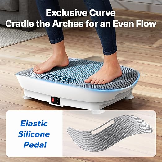 MERACH curved vibration plate exercise machine