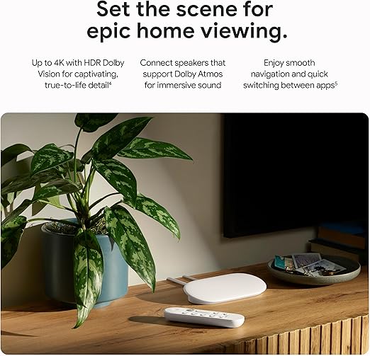 Smart streaming device HDMI plug Netflix and apps interface