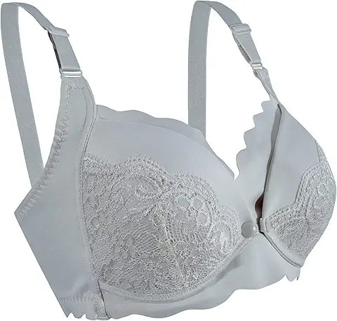 Okus - Elegant Seamless Maternity & Nursing Bra - Light Grey - Small