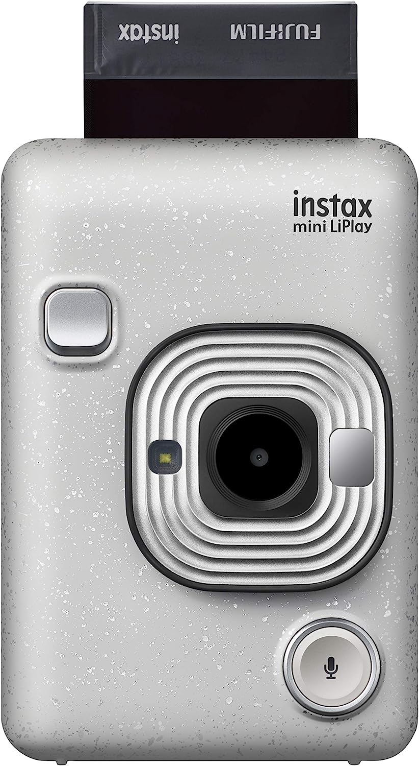 Fujifilm instax mini LiPlay Instant CameraCamerasNew era. New instaxSelect & PrintPick and print - its that easy!Capture more than just imagesConvert recorded sounds into a QR code and add it to your photo. Scan the QR code with your smartphone to replay