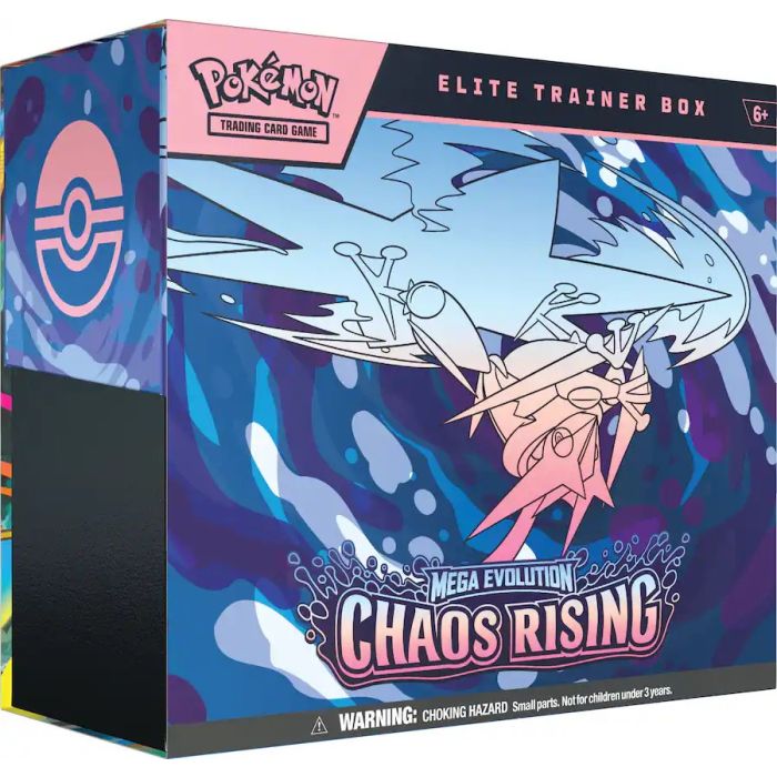 Pokémon TCG: Mega Evolution—Chaos Rising Elite Trainer Box – 9 Packs, Mega Greninja ex Debut, Fennekin Promo