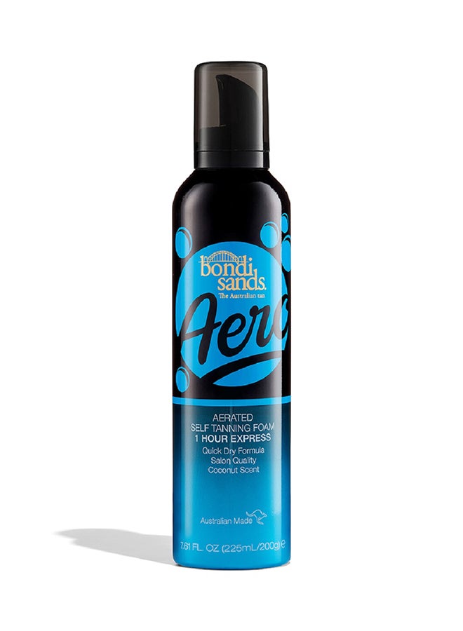 Bondi Sands 1 Hour Express Aero Self Tanning Foam 225ml – Fast Developing Lightweight Self Tanner for Natural Bronzed Glow