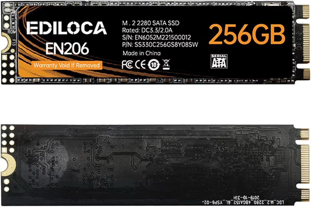 TLC Internal Solid State Drive, M.2 2280 SATA III 6Gb/s, Up to 550MB/s Read Speed for Laptops, Mini PCs & Ultrabooks