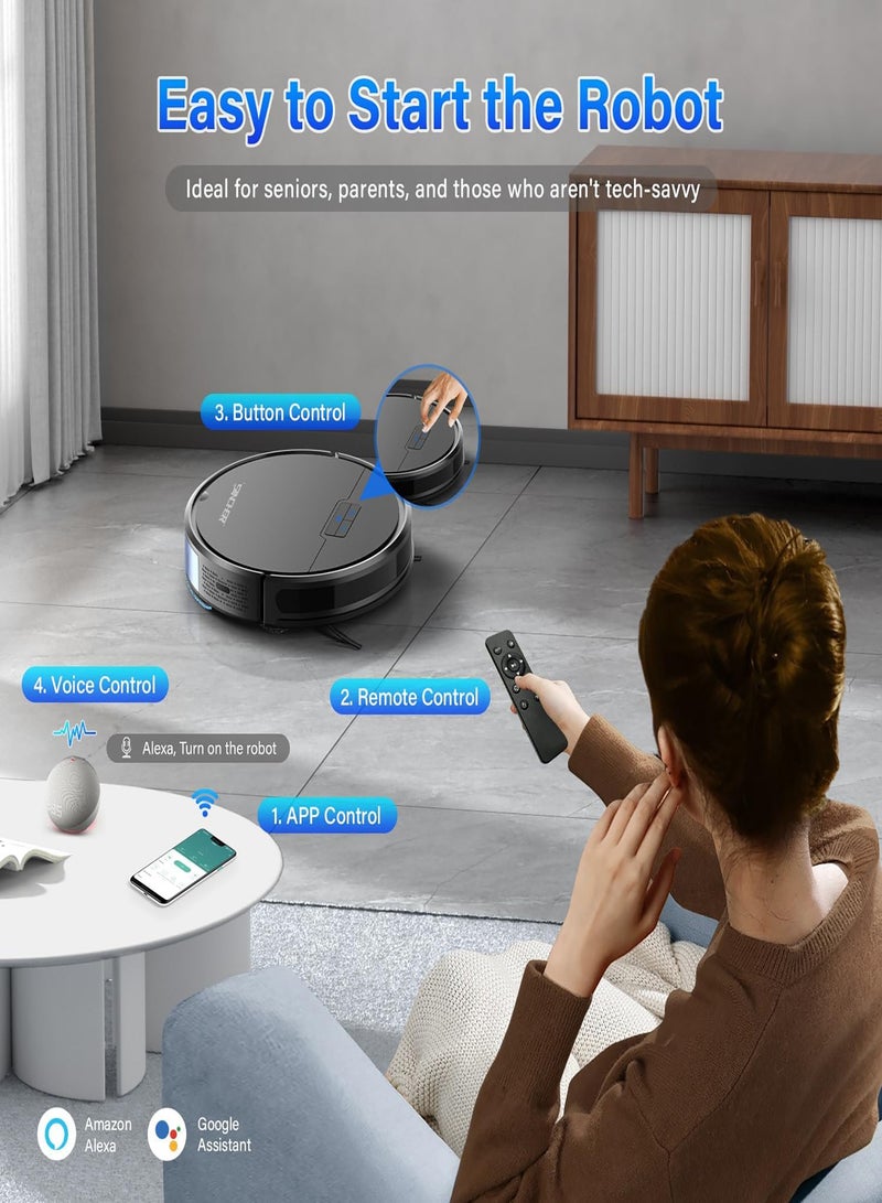 Robot vacuum with mop and WiFi