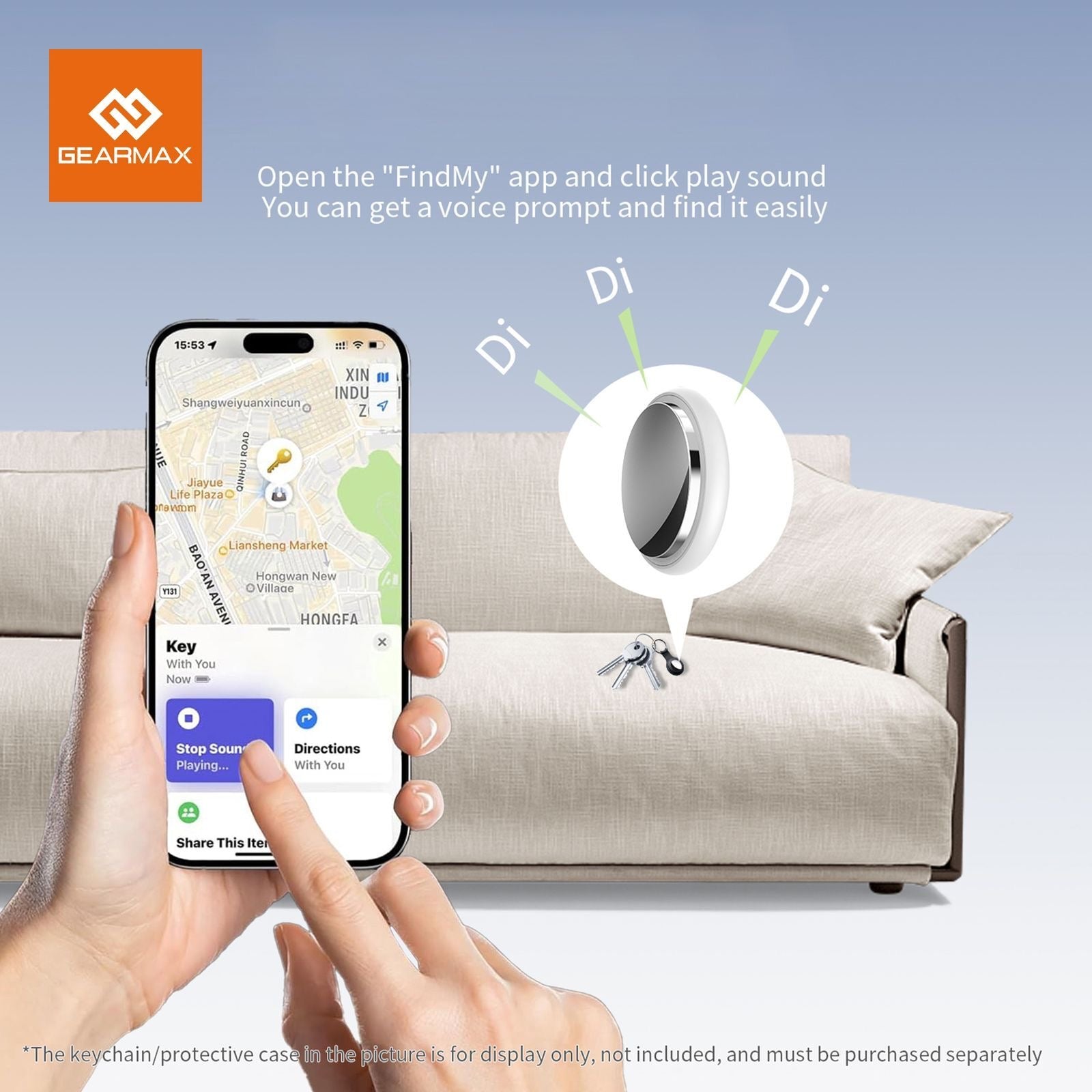 GEARMAX iTag Location Tracker | Anti-Loss Device with Apple Find My Support | Global Positioning & Long Battery LifeMobile AccessoriesGEARMAX iTag Location Tracking Anti-Loss Device – Works with Apple Find My Never lose track of your valuables again with