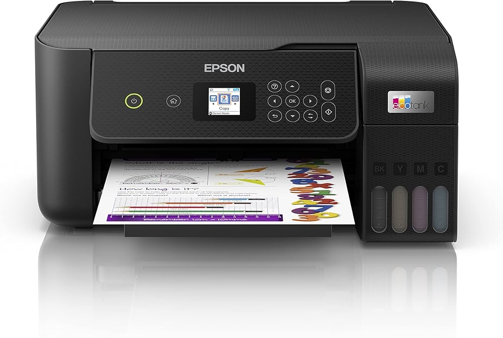 Epson EcoTank L3260 A4 All-in-One Ink Tank Printer | Colour Print, Scan & Copy | Wi-Fi & Wi-Fi Direct | Smart Panel App | LCD Display | Black