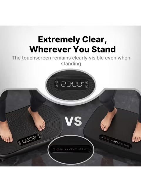 MERACH Vibration Plate Exercise Machine, Full Body Fitness Platform with LED Touch Screen, Bluetooth Speaker, Resistance Bands, Weight Loss & Muscle Activation