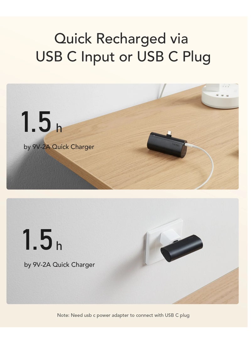 VEGER mini power bank fast charging PD/QC3.0 