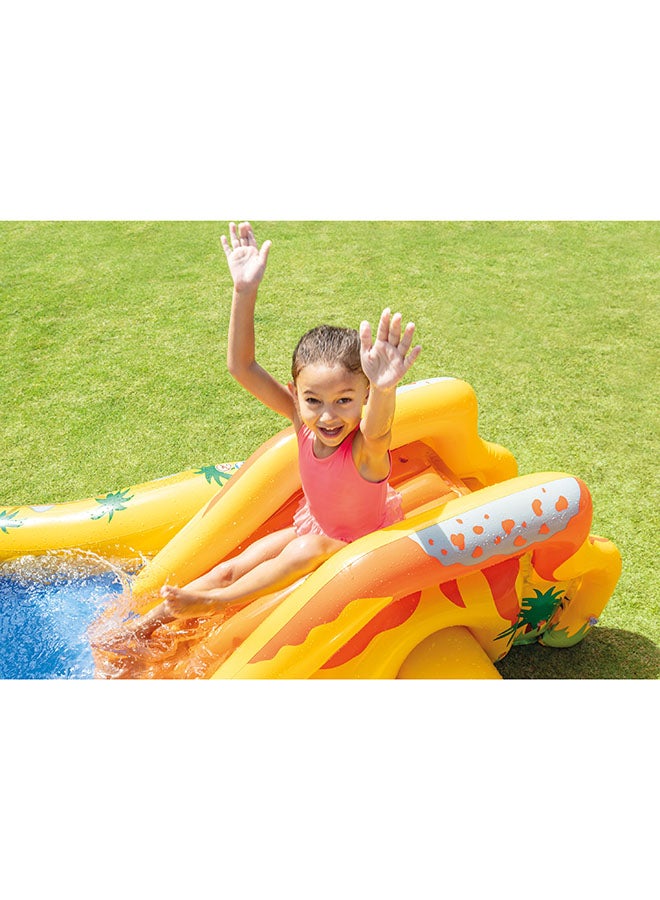 INTEX Dinosaur Inflatable Play Center with Slide – 249 x 191 x 109cm