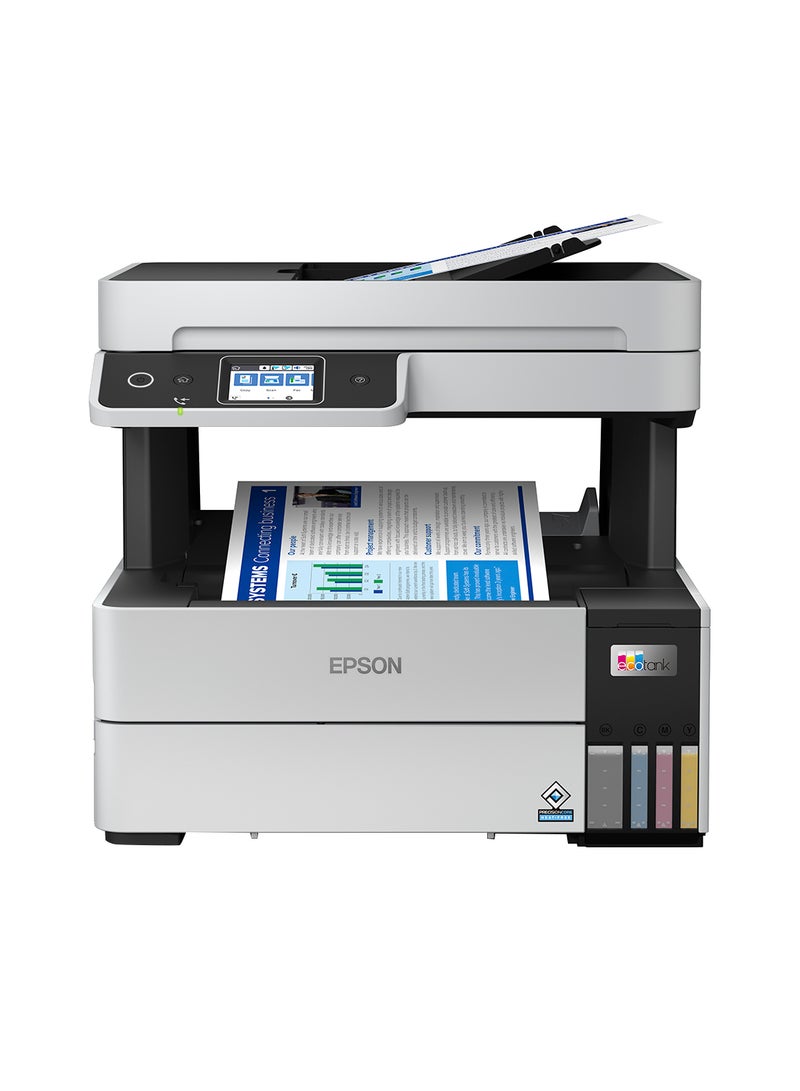 Epson EcoTank L6490 All-in-One – PrecisionCore, 17ppm, Duplex, ADF, 13,300/5,200 Yield, Fax, Wi-Fi