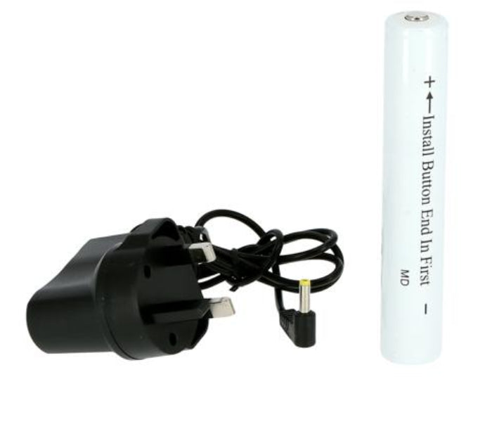 Krypton Rechargeable LED Flashlight, KNFL5124 - BlackTools & Home ImprovementsPortable design and compact size 3000 mAh battery life Outfitted with a button on the handle for convenient operability Water and shock resistant Hyper-bright cool white LED pro