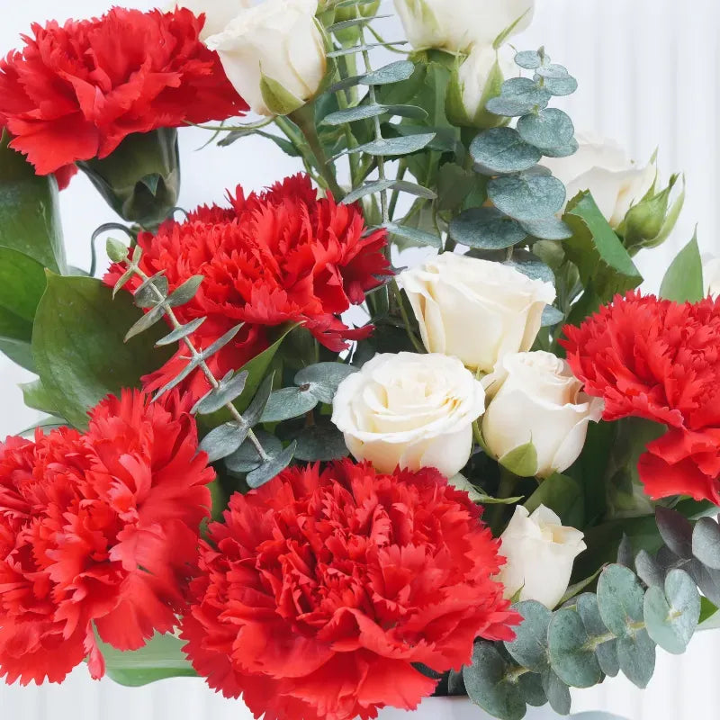 Romantic flower gift in mug