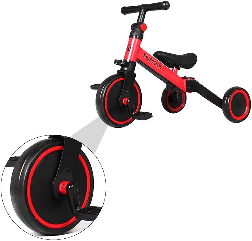 Kids 3-Wheel Toddler Tricycle – Red, Pedal Ride-On Bike for Boys & Girls