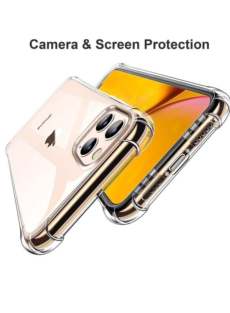 iPhone 11 Pro Cover Black Slim Fit Soft Back TPU Cover Flexible Silicone Cover Matte for iPhone 11 Pro by (Clear)