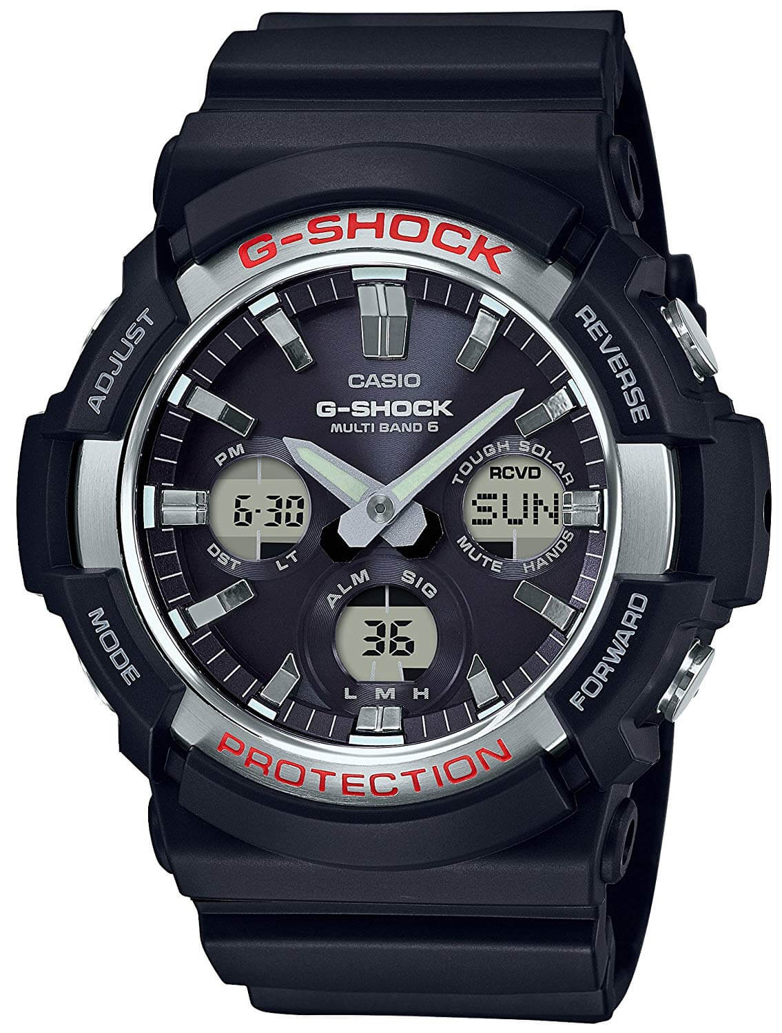 Casio G-Shock GAS-100-1ADR Analog/Digital Watch – Tough Solar, Shock Resistant, Large Case Design | LetsTango UAEJewelleryThe Casio G-Shock GAS-100-1ADR is designed for those who demand reliable performance with a bold presence. Featuring Tough Solar tech