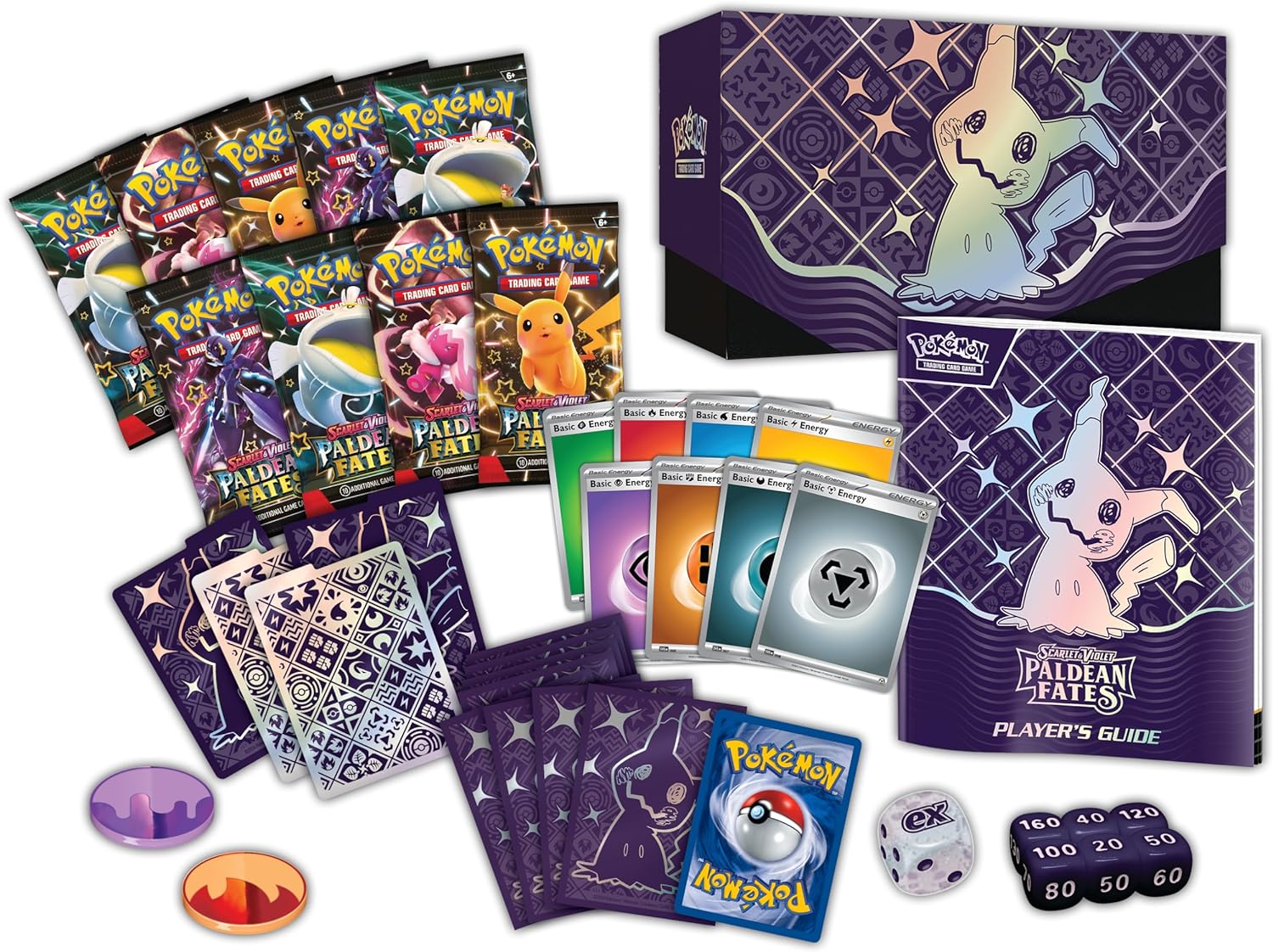 Pokémon TCG: Scarlet & Violet-Paldean Fates Pokémon Center Elite Trainer BoxGaming AccessoriesDelivery within 2 weeks Shine Bright with Pokémon from Paldea! The spotlight glistens on Shiny Pokémon making their fated return to the Pokémon TCG! Shiny Pikach