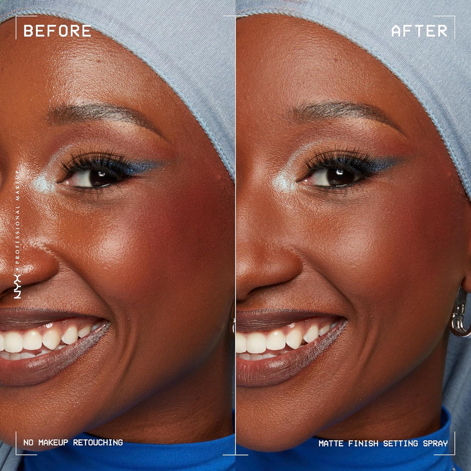 NYX PROFESSIONAL MAKEUP Makeup Setting Spray - Matte Finish, Lightweight, Long-Lasting, Extends Makeup Wear Up to 16 hours, Vegan and Cruelty Free Formula, 60mlMake Up✨ Matte Finish Control – Keeps your makeup shine-free and locked in place with a smooth,