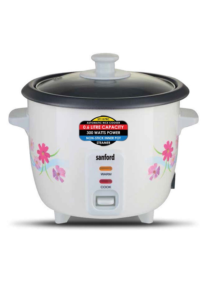 Sanford Rice Cooker 0.6L 300W SF1157RC Multicolour Compact Mini Automatic Rice Cooker