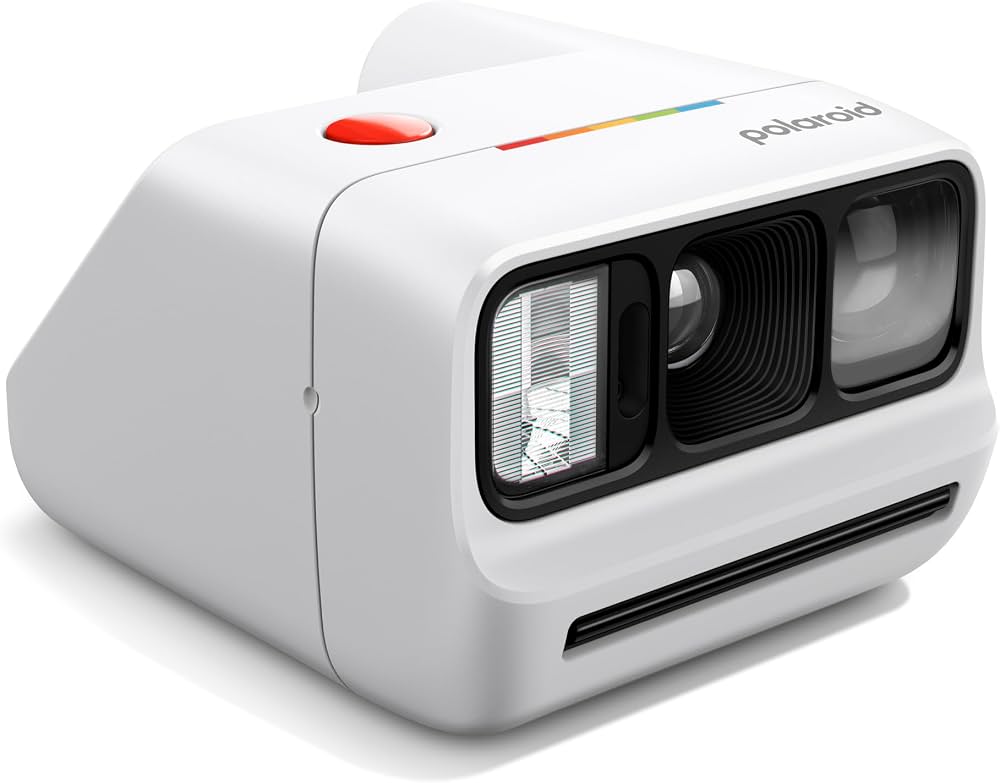 Polaroid Go Gen 3 Instant Camera | Compact Analog Camera | Polaroid Go Film Compatible | Selfie Mirror | Built-in Flash | White