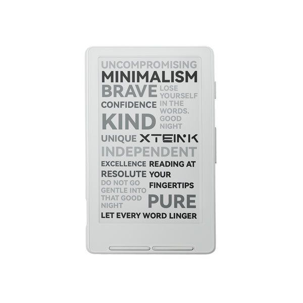 Xteink X4 ultra-thin magnetic back eReader in Frost White 