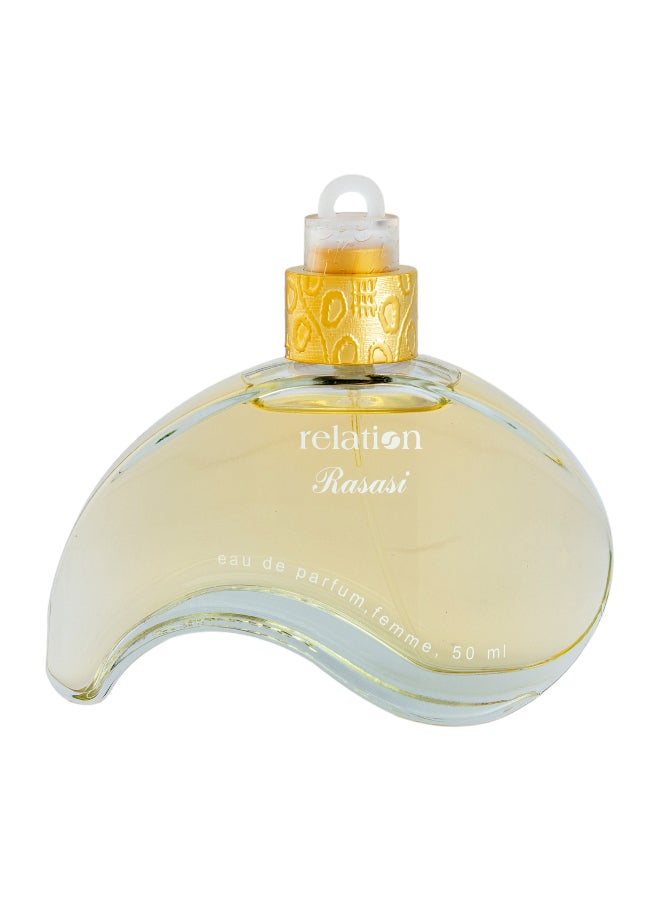 Rasasi Relation For Women EDP 50mlPerfumes & FragrancesBase Note: Musk and VanillaHeart/Middle Note: Bulgarian Rose, Lilac and JasmineTop Note: Peach and Green Tea