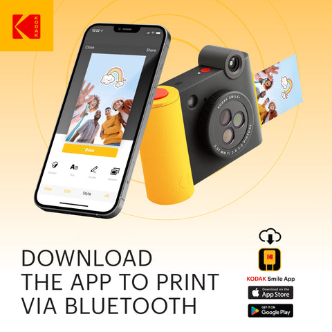 Kodak Smile+ 2x3 Digital Instant Camera with Mobile Photo Printer - App
