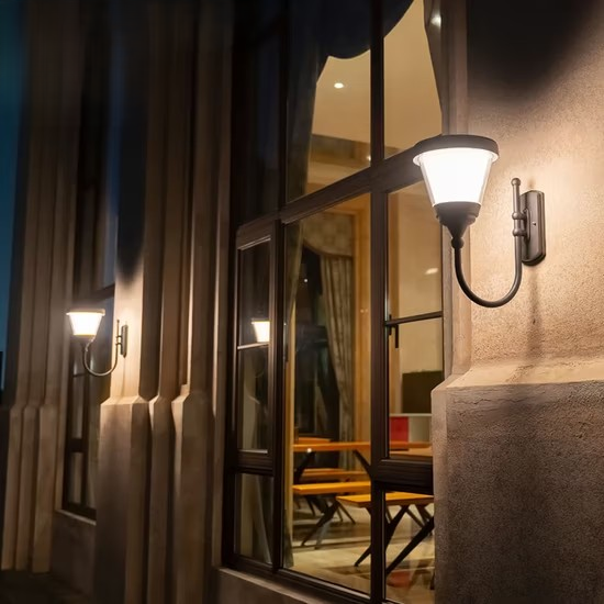 Outdoor Solar Wall Light W09 – 3000K Warm White LED | Energy Saving | 1-Year Warranty
