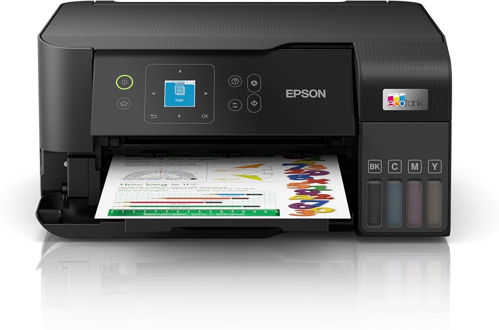 Epson EcoTank L3560 A4 Colour All-in-One Ink Tank Printer | 3-in-1 Print, Scan & Copy | Wi-Fi & Wi-Fi Direct | Photo Printing | Smart App | Black