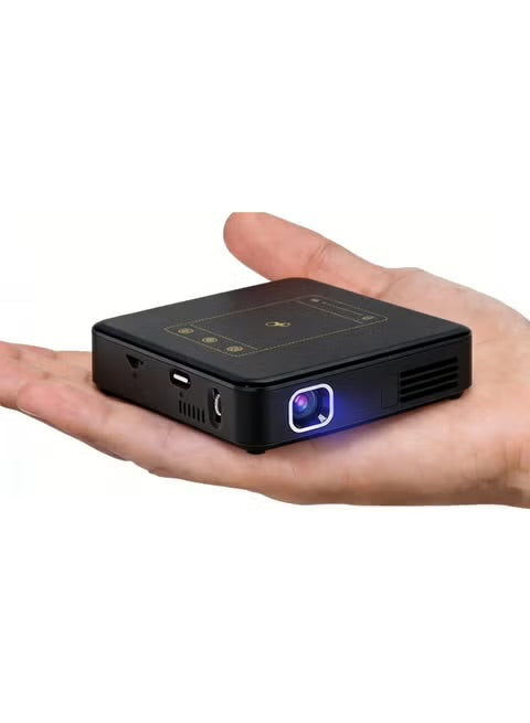 CRONY D13 Mini DLP Smart Projector with Android OS, WiFi & Bluetooth, 16GB Storage, 1080P Supported Portable Home Theater Projector with Remote Control & Tripod – Black