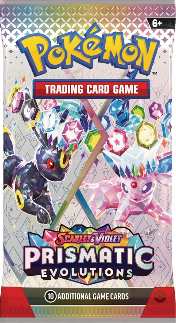 Pokémon TCG: Scarlet & Violet—Prismatic Evolutions Booster Bundle, Official Pokémon Trading Card Game Expansion, 6 Booster Packs