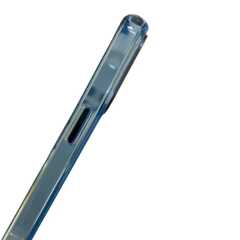 Awamix iPhone 15 Pro Max Armour Case Crystal Clear TPU Invisible Kickstand Titanium Blue