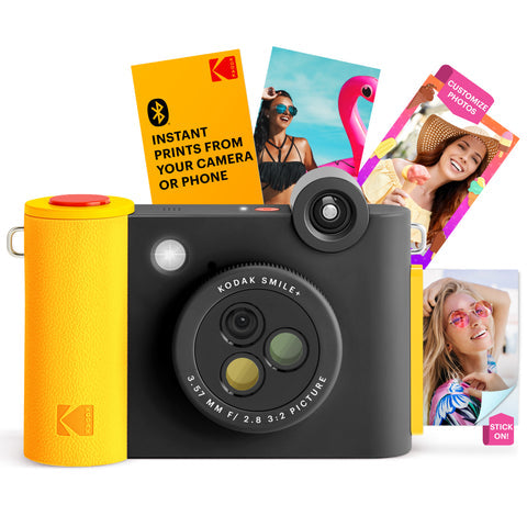 Kodak Smile+ 2x3 Digital Instant Camera with Mobile Photo Printer - Black