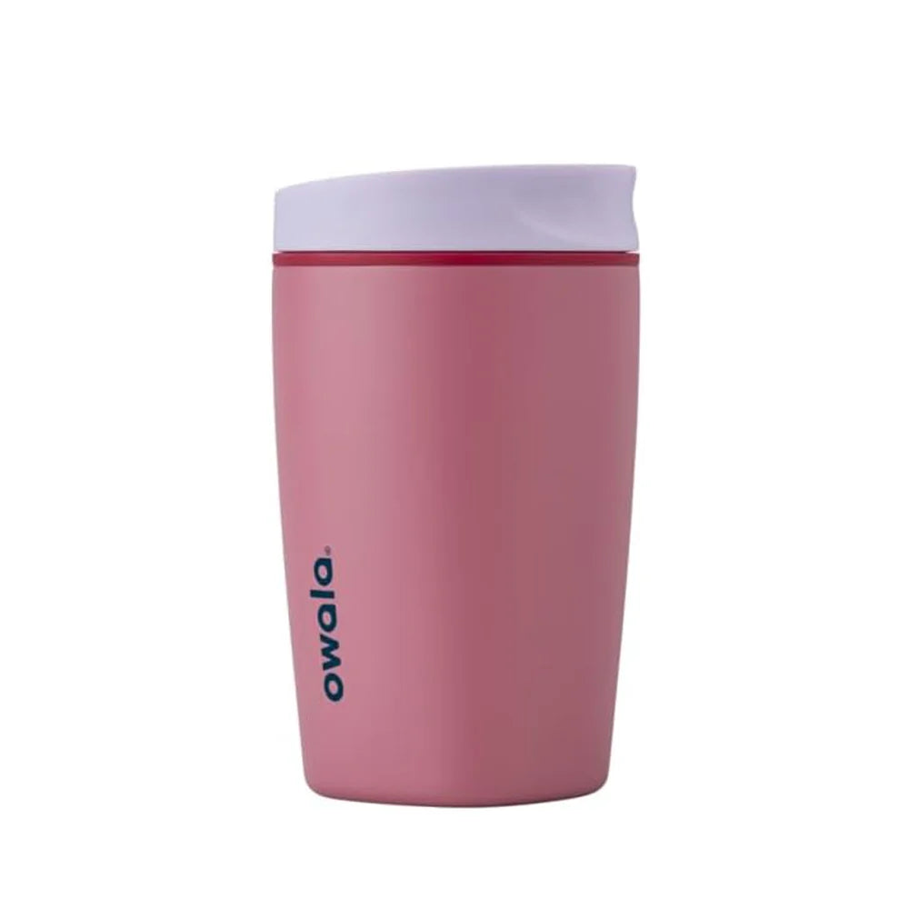 Owala SmoothSip Slider 355ml 12oz Stainless Steel Travel Mug | Leak-Proof Slider Lid | Vacuum Insulated | SmoothSip Spout | BPA-Free