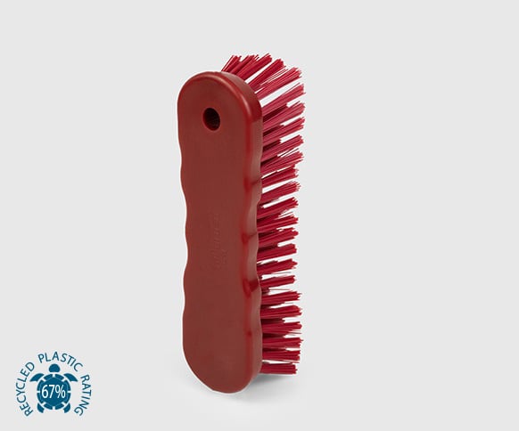 Lever HBC Stiff Hand ScrubSustainable LivingWith its robust and sturdy filaments, this powerful tool is designed to effortlessly agitate and effectively eliminate even the most tenacious surface debris. ECO - Environmental Friendly Size: 180mm. Model No.