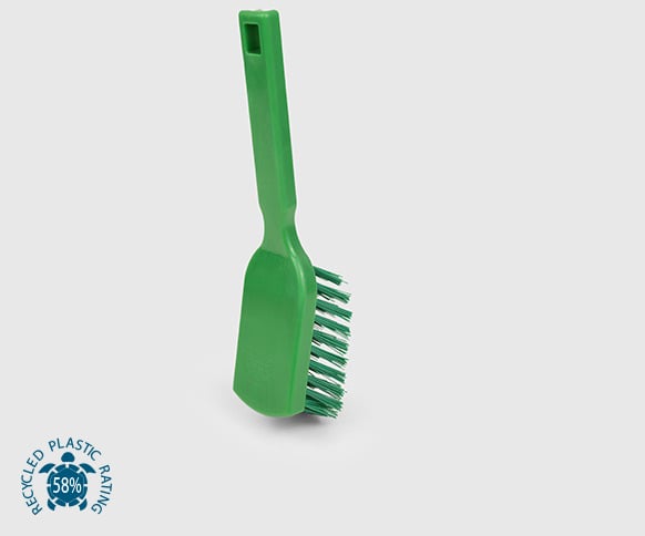 Lever HBC Stiff Utility BrushSustainable LivingWhen it comes to spot cleaning, this stiff utility brush is the perfect tool for the job. ECO - Environmental Friendly Size: 215mm. Model No. B1920 Made in UK Specifications Length 238 mm Width 50 mm Height 4