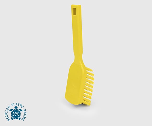 Lever HBC Stiff Utility BrushSustainable LivingWhen it comes to spot cleaning, this stiff utility brush is the perfect tool for the job. ECO - Environmental Friendly Size: 215mm. Model No. B1920 Made in UK Specifications Length 238 mm Width 50 mm Height 4