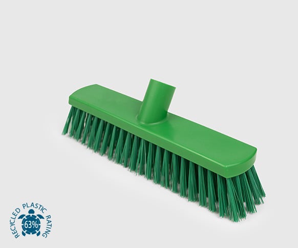 Lever HBC Stiff Sweeping Brush with Aluminum handle with Blue GripSustainable LivingIntroducing Levers latest product for cleaning floors in small to medium areas. It features stiff filaments that are specifically designed to tackle stubborn debris with e