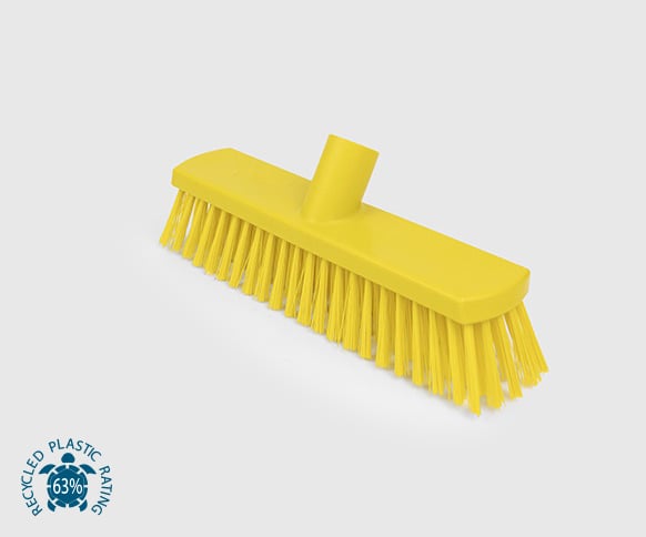 Lever HBC Stiff Sweeping Brush with Aluminum handle with Blue GripSustainable LivingIntroducing Levers latest product for cleaning floors in small to medium areas. It features stiff filaments that are specifically designed to tackle stubborn debris with e