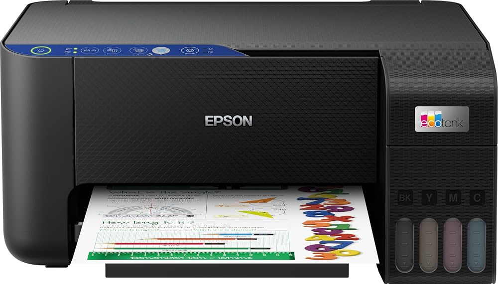 Epson EcoTank L3252 A4 Colour All-in-One Ink Tank Printer | 3-in-1 Print, Scan & Copy | Wi-Fi & Wi-Fi Direct | Smart Panel App | Black