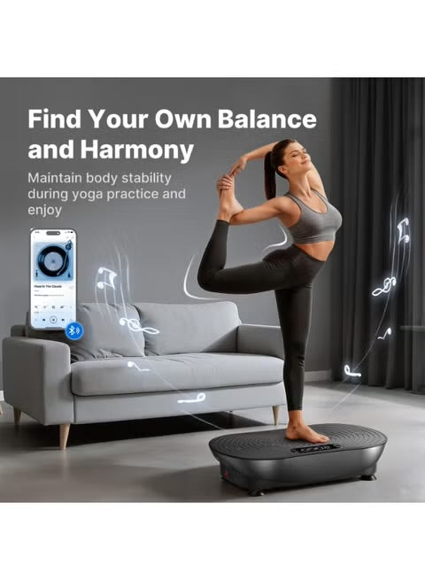 MERACH Vibration Plate Exercise Machine, Full Body Fitness Platform with LED Touch Screen, Bluetooth Speaker, Resistance Bands, Weight Loss & Muscle Activation