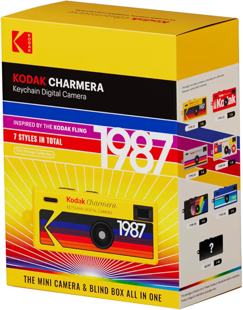 KODAK CHARMERA blind box packaging for keychain digital camera