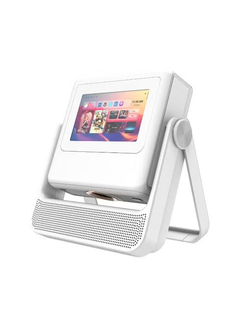 Crony A5 Pro Smart Projector with 7-Inch Touchscreen, 720P HD Resolution, Auto Focus & Keystone Correction, WiFi, Bluetooth 5.0, 250-Inch Display, HDMI & USB Support – Pearl White